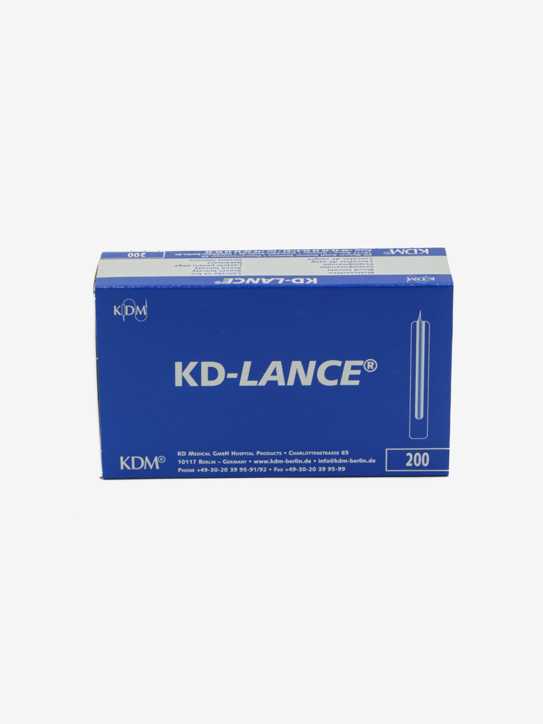 KD-LANCE kapillyar qon olish uchun skarifikator