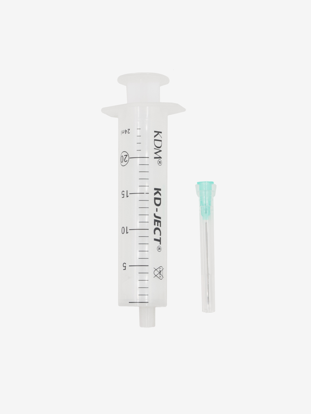 Шприц однократного применения KD-JECT®, двухкомпонентный, с иглой, Luer/Centric