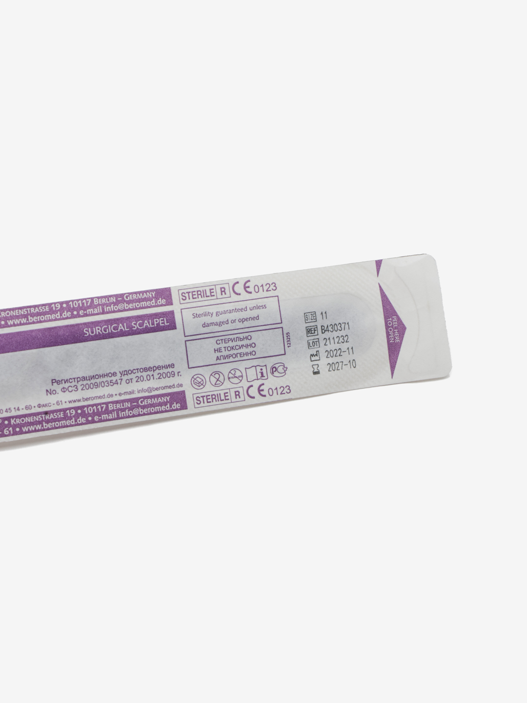 BEROBLADE® bir martalik skalpel