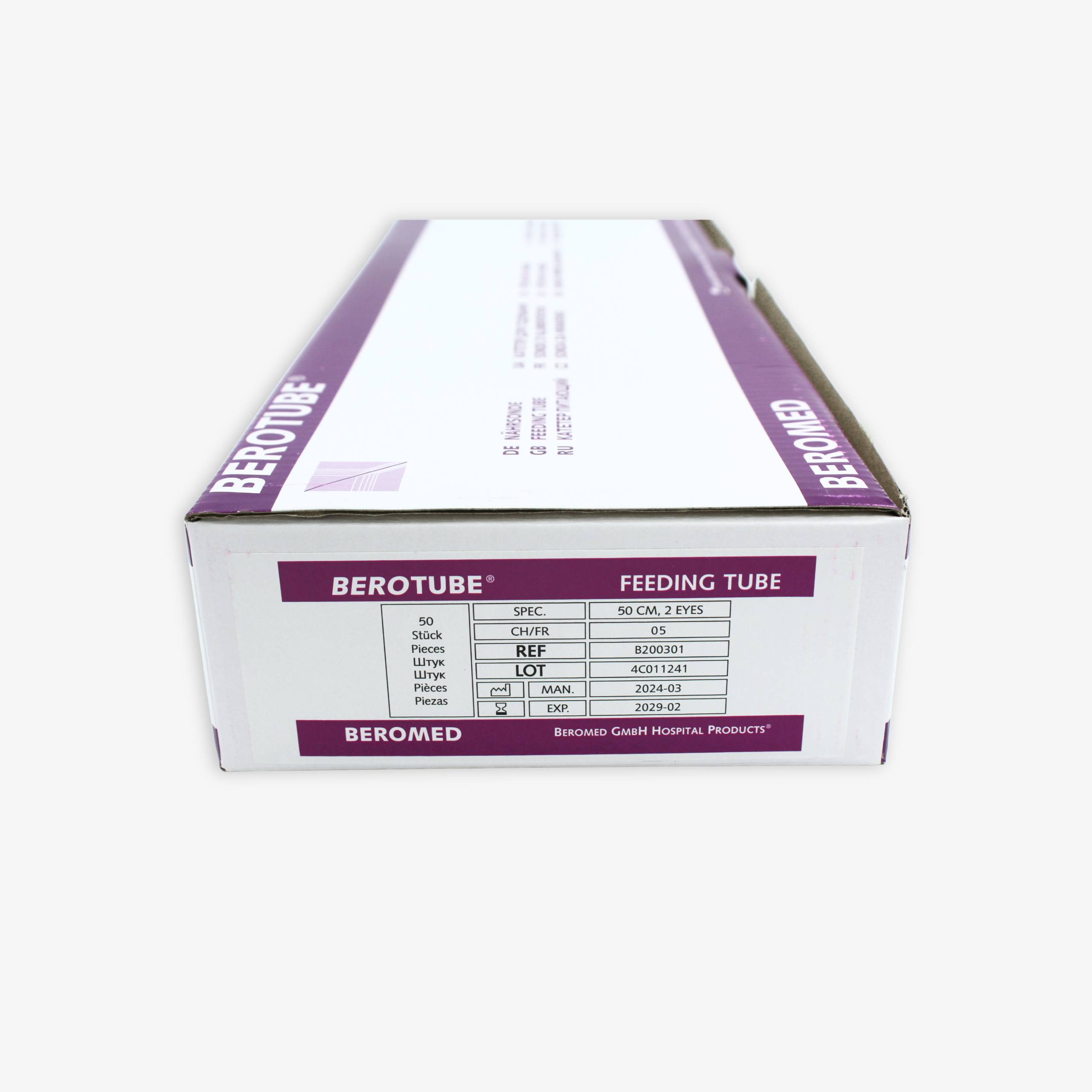 Катетеры питающие BEROTUBE®, стерильные, однократного применения