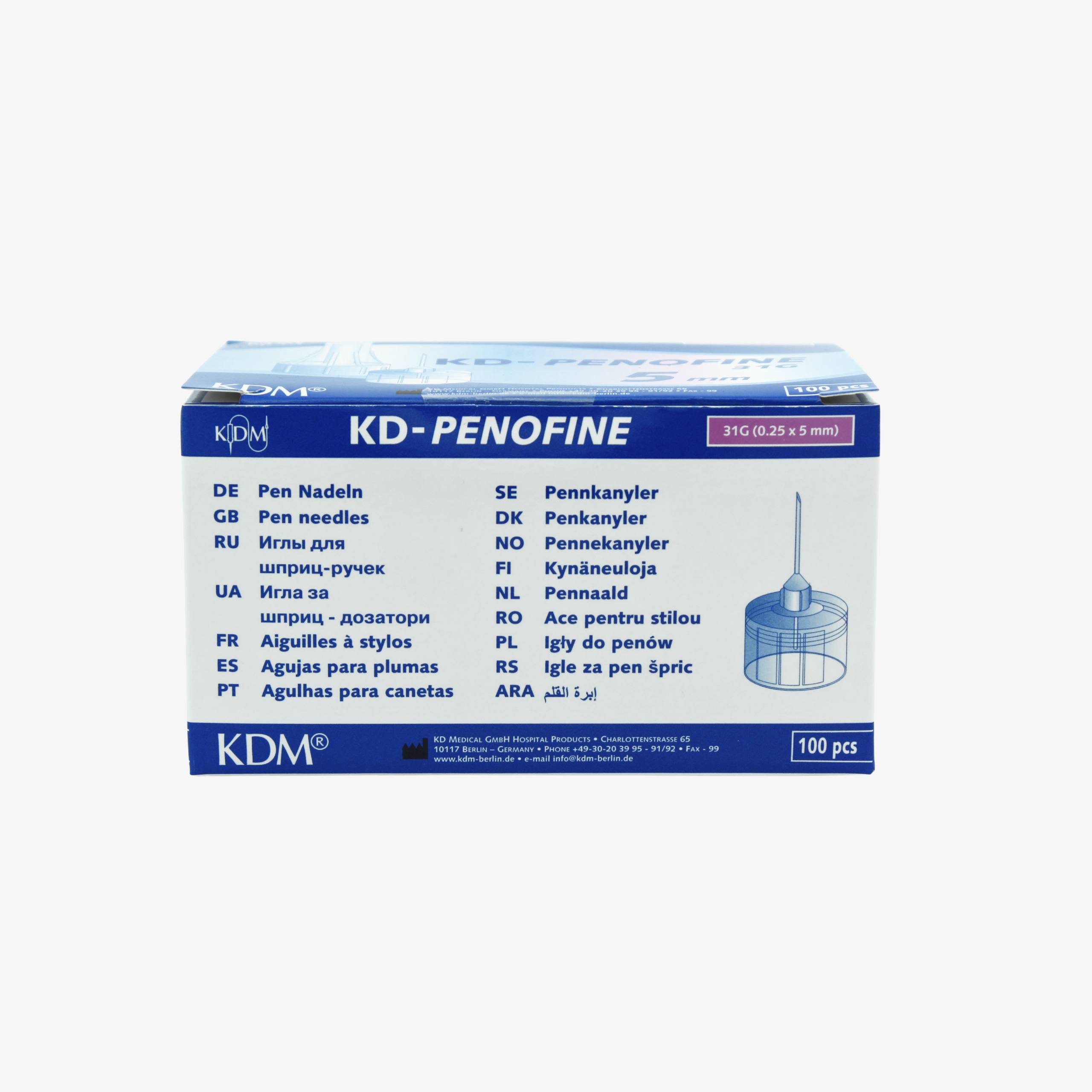 Иглы для шприц-ручек "KD-PENOFINE"