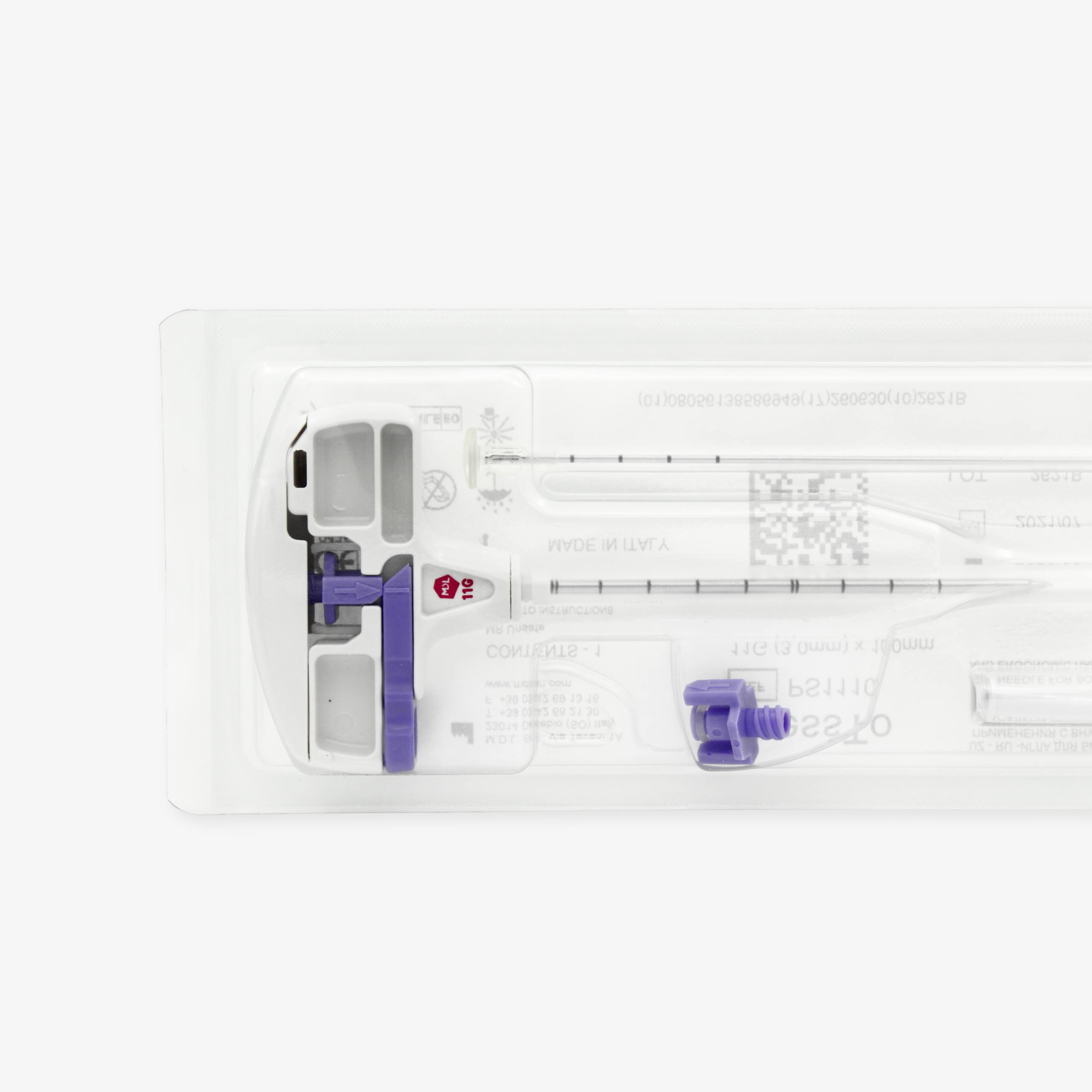 Игла для биопсии костного мозга, однократного применения «PressTO», с внутренней стентовой системой, насадкой-предохранителем и проволокой для извлечения