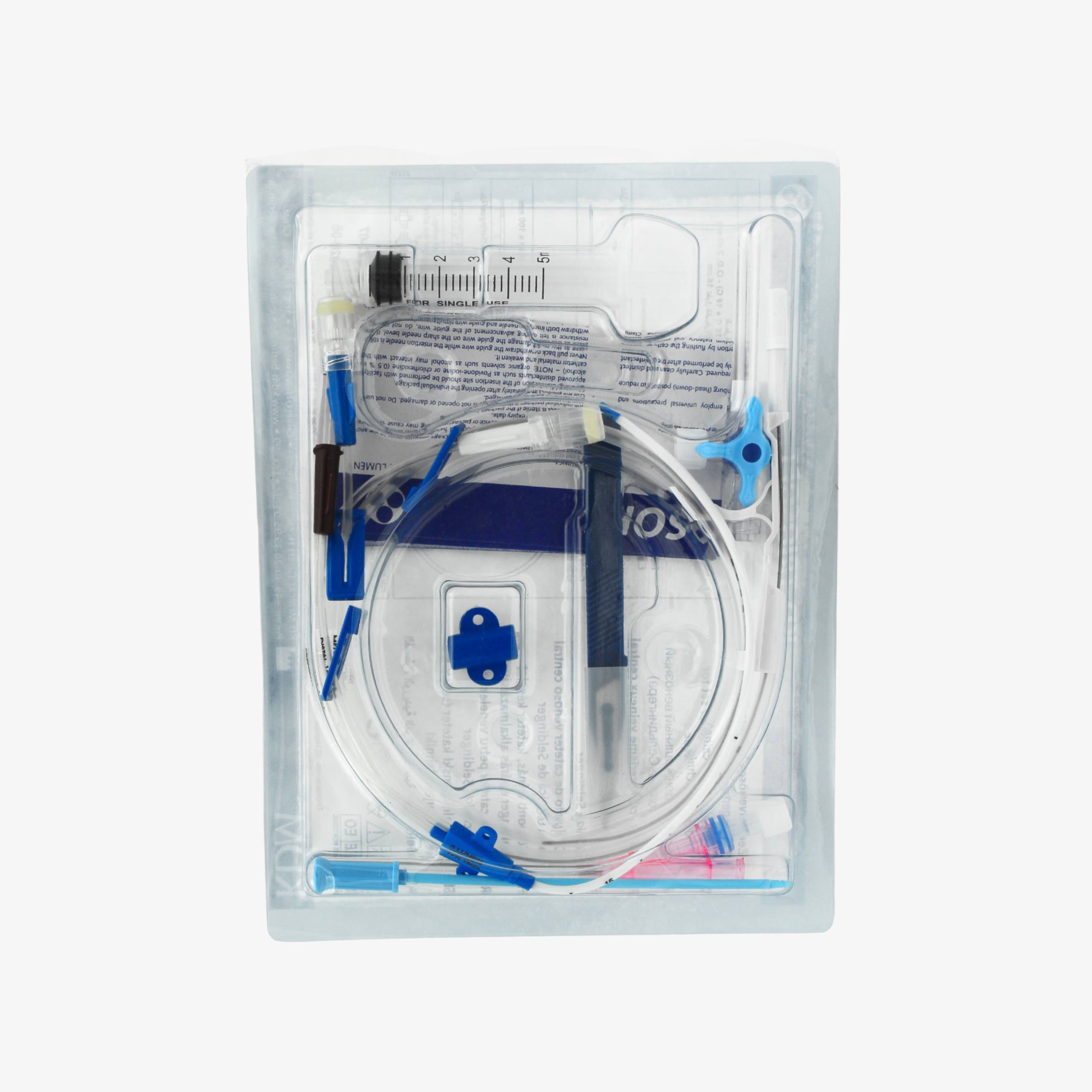 Катетеры центральные венозные (по методике Сельдингера), KD-DUOSOFT