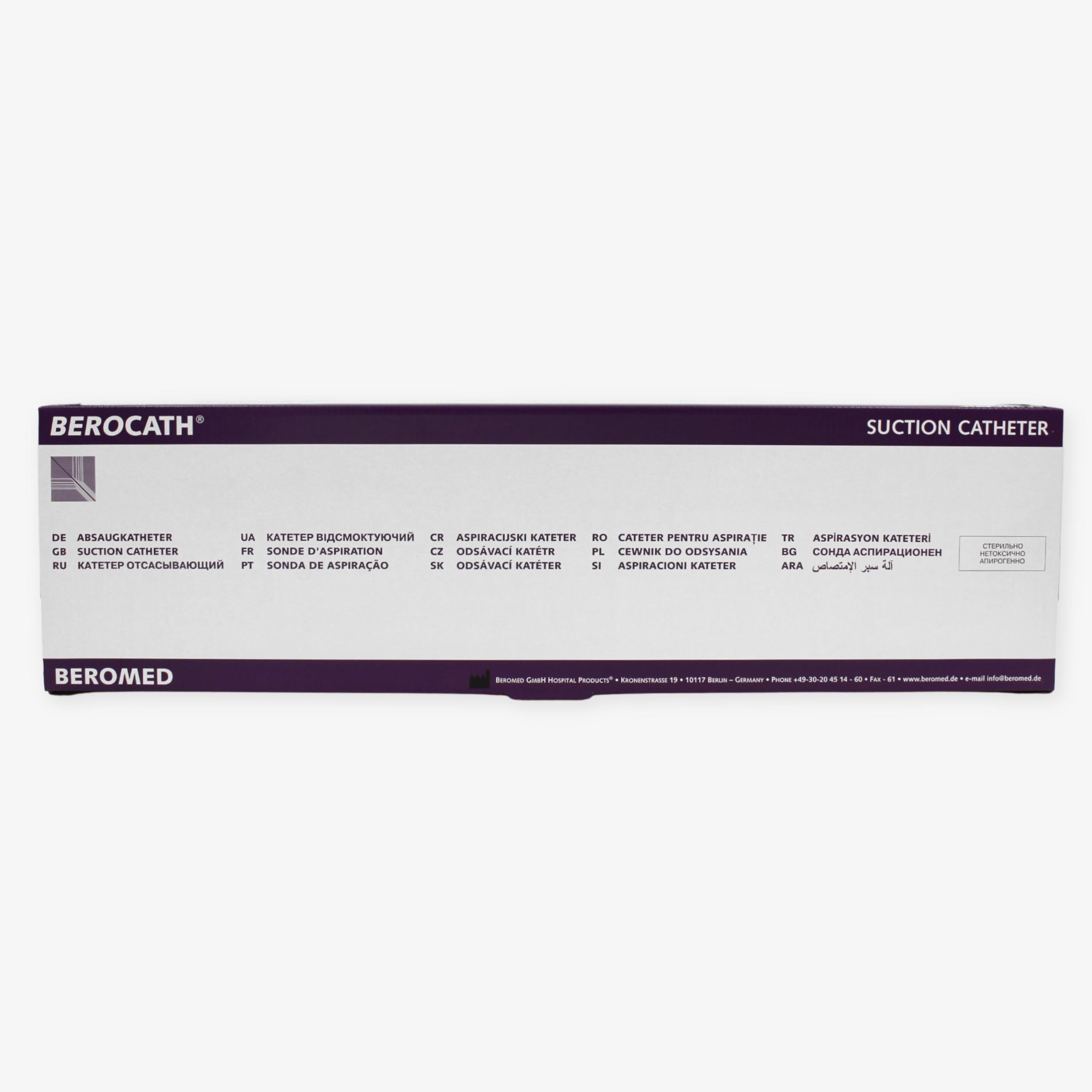 BEROCATH® aspiratsiya uchun kateterlar, sterillangan va bir martalik