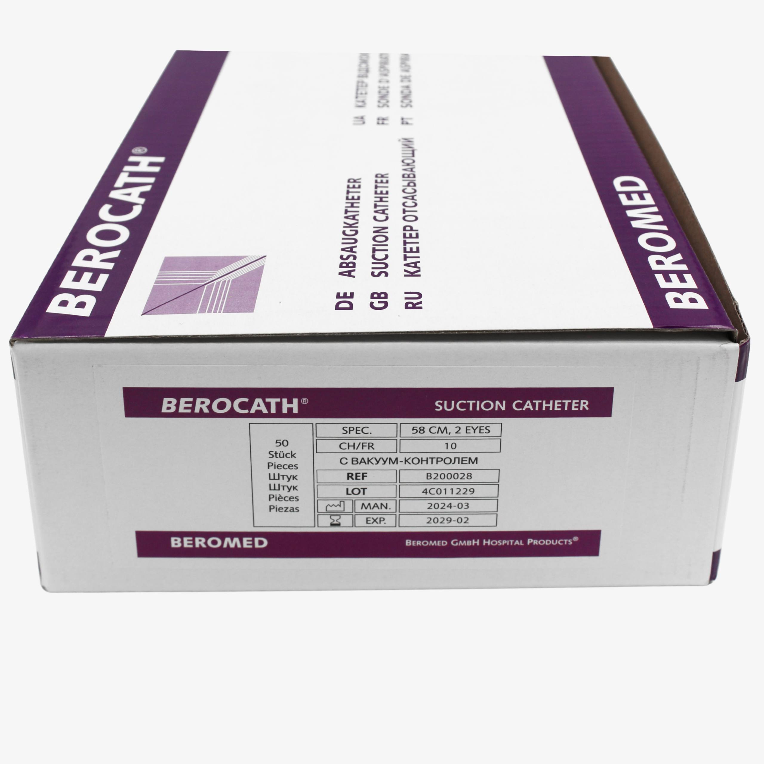 BEROCATH® aspiratsiya uchun kateterlar, sterillangan va bir martalik