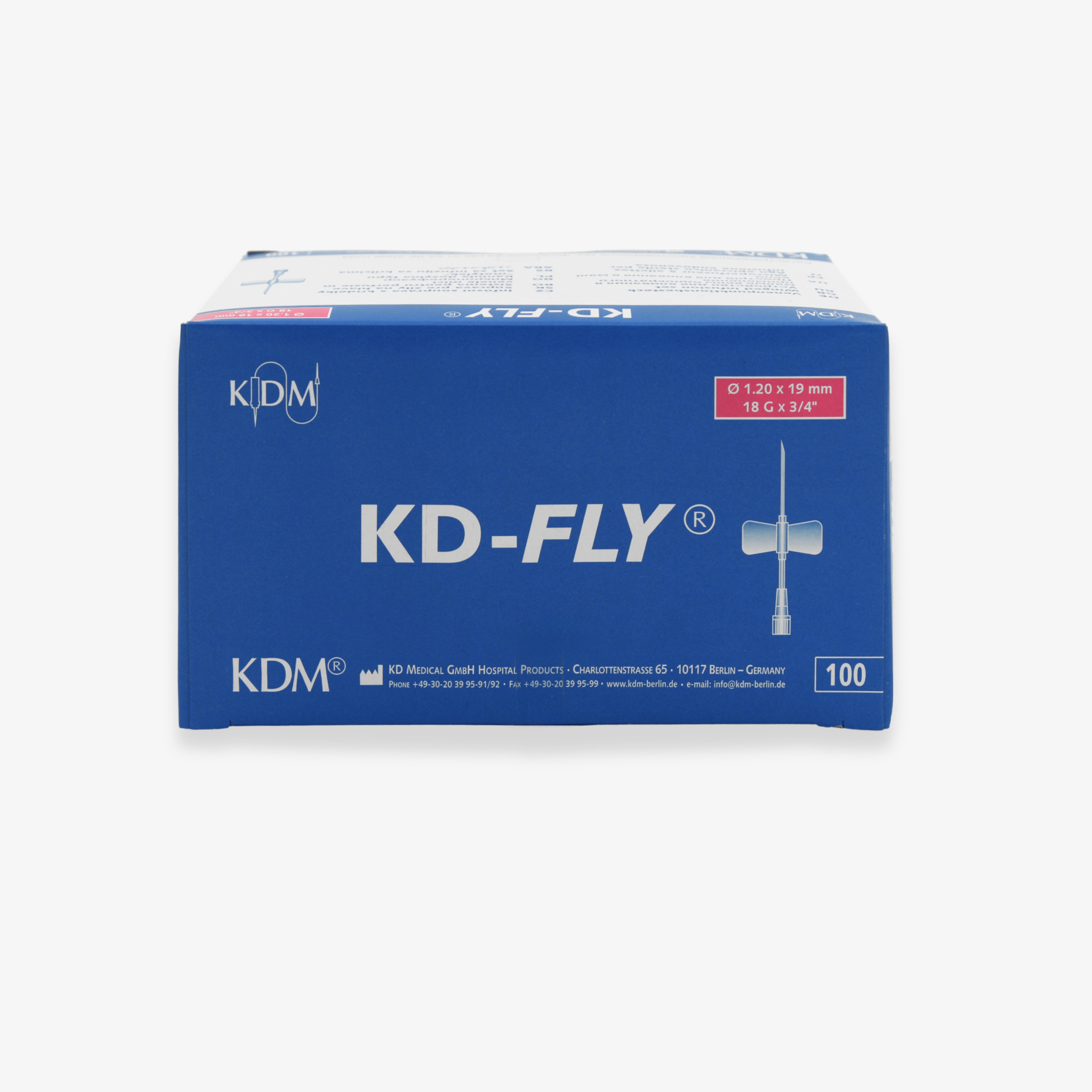 KD-FLY kichik venalar uchun «kapalak» infuziya moslamasi, bir martalik