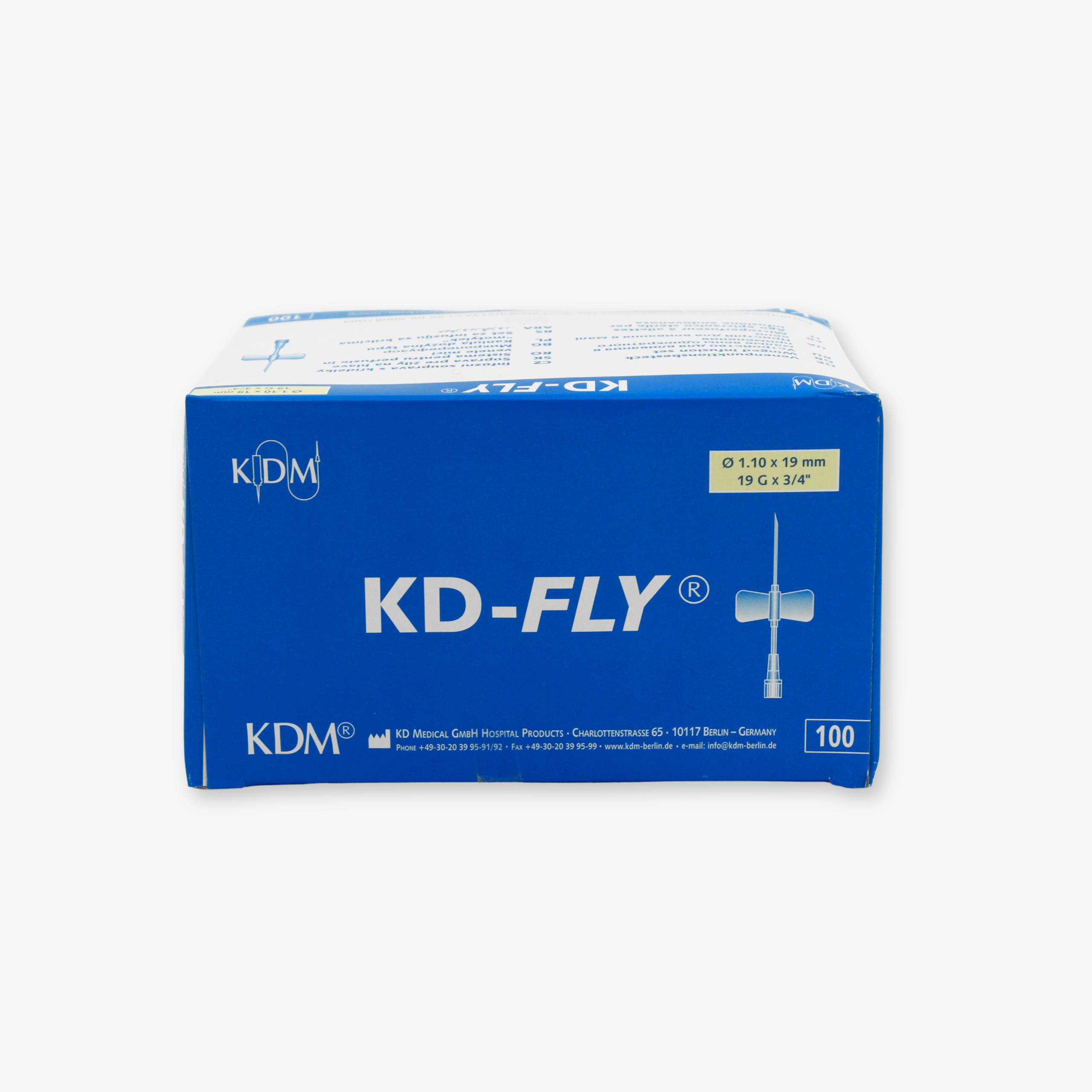 KD-FLY kichik venalar uchun «kapalak» infuziya moslamasi, bir martalik